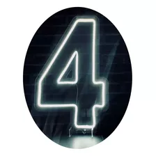 Placa Luminoso Neon De Led - Numeros 0 A 9 50cm Altura