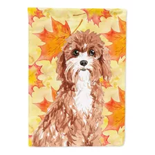 Carolines Treasures Ck1844gf Bandera De Jardín Cavapoo Con H