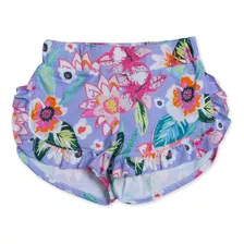 Short Nena Con Volados Flores Tropicales Anchus T 6 Al 14