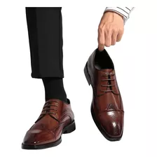 Zapatos Shein De Hombres Formal Brogue Grabado Pu 
