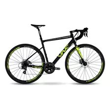 Bicicleta De Gravel Vnc Prime Racer A5 2x8 Velocidades Color Negro/amarillo Tamaño Del Cuadro M