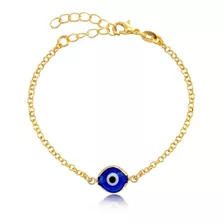 Pulseira Olho Grego Dourada Banhado A Ouro 18k Entrega 24h