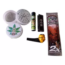 Combo One: Cueros Ocb7+ Cliper+ Grinder+ Pipa+ Blunt