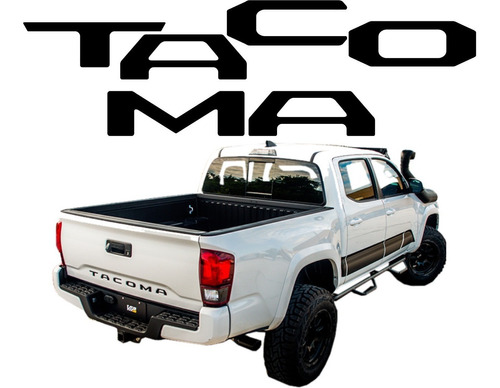 Sticker Calcomonia Caja Batea Toyota Tacoma 2020 2021 2022 Foto 7