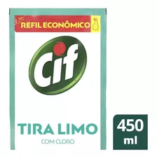 Refil Limpador Tira Limo Com Cloro Cif 450ml