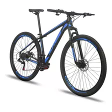 Mountain Bike Alfameq Atx Aro 29 19 21v Freios De Disco Mecânico Câmbios Indexado Mtb Cor Preto/azul