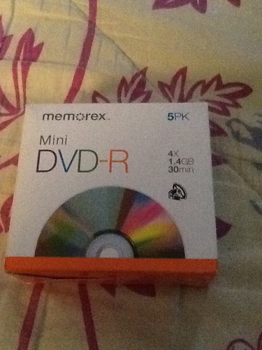 Mini Dvd-r 5pk 1.4gb
