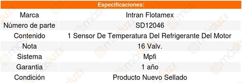Sensor Refrigerante Cts Focus Zx3 2.0l L4 00 A 01 Intran Foto 3