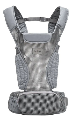 Mochila Canguru Ergônomico Bebê 3 Posições Até 15kg Buba Cinza