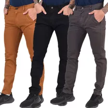 Kit C/3 Calça Jeans Masculina Skyni C/lycra Promoção Premium