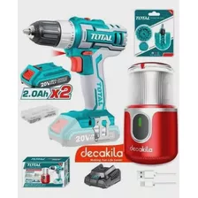 Kit Taladro Total Utosli23013 20v / Bateria 2a Inalambrico