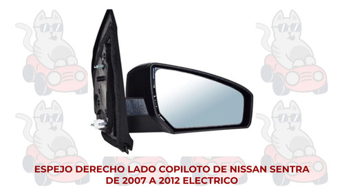 Espejo Sentra 2007-2008-2009-2010-2011-2012 Electrico Ore Foto 10
