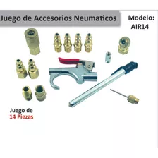 Juego Kit 14 Accesorios Neumáticos Para Compresor Promoción