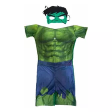 Fantasia Infanil Hulk Marvel Com Máscara 2 A 8 Anos