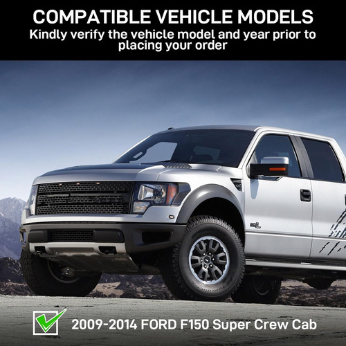 Estribos De 6.3 Pulgadas Compatibles Con Ford F150 Super Cre Foto 3