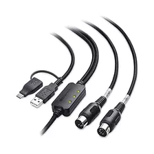 Cable Midi Usb De 6.6 Pies (2 M), Cable Usb Midi, Cable...