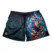 Short De Anime Dragon Ball Azul Gym