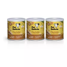 Kit 3 Unidades Pet Delícia Risotinho De Frango 320g Cães