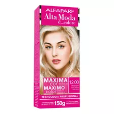 Kit Tintura Alfaparf Alta Moda É Colore Pigmentos Micronizados Concentrados Tono 12.00 Rubio Platino Para Cabello