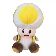 Toad Pelucia Turma Mario Bross Amarelo Pronta Entrega