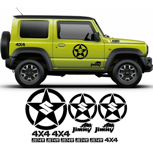 Calca Sticker Suzuki Jimny Estrellas Logo Modelo Foto 4