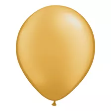 Bexiga Balão Ouro Perolizado 9 Polegadas 50 Unidades