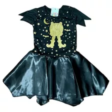 Vestido Bruxinha Halloween Luxo Menina