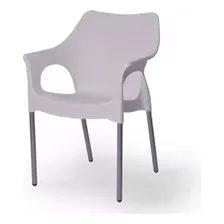 Silla Rubí Comedor Sillón Pvc Oficina -exterior Muy Cómoda