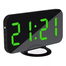 Reloj Despertador Digital Con 2 Puertos Usb