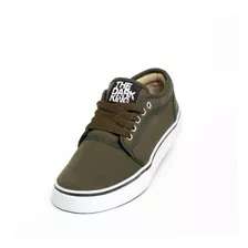 Zapatilla Urbana Lona Ancha Skate Verde 35 Al 45 California