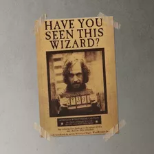 Poster Harry Potter Sirius Black Se Busca, Periódico