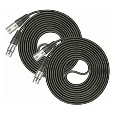 2 Pack Microphone Audio Cable 49.9 Feet / 15.2 Meters