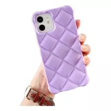 Hermoso Estuche Color Lila Rugorizado Para iPhone 13 Pro 