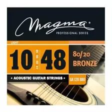 Cuerdas Guitarra Acústica Magma 010 Electroacústica Ga120