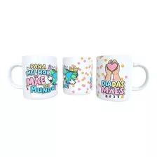 Caneca Dia Das Mãe Carinho Personalizada + Caixa Presente 