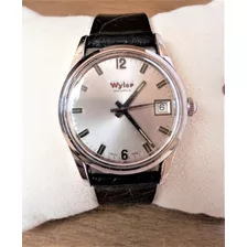 Reloj Wyler Vintage Acero Cuerda Manual Suizo