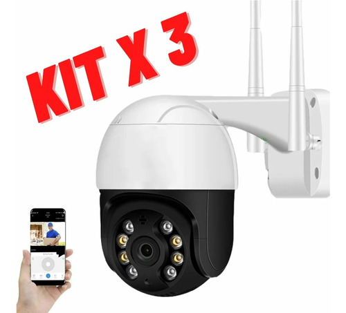 Kit X3 Camara Seguridad Exterior Wifi Camaras Vigilancia Ip