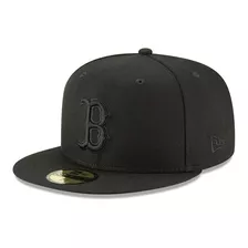 New Era Gorra Boston Red Sox Black Mlb 59fifty Visera Plana