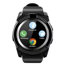 Smartwatch Genérica V8 1.22 Caixa Preta, Pulseira Preta