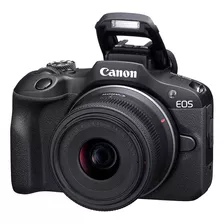 Câmera Mirrorless Canon Eos R100 4k 24.1mp Com Lente 18-45mm