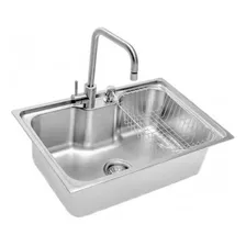 Cuba Funzionale Debacco 66x45cm 1c Misturador Monocomando Cor Aço Inox