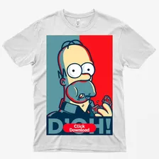 Poleras De Los Simpson 008( Homero) De Calidad Y Algodón100%