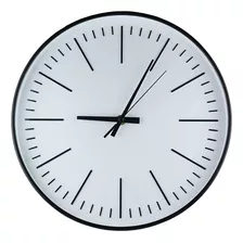 Reloj De Pared Analógico 30 Cm Blanco Modern