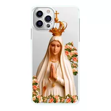 Capinha Nossa Senhora De Fátima Com Flores Capa De Celular