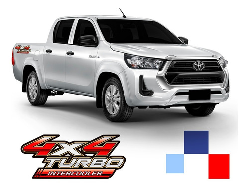 Emblema Adhesivo Pick Up Toyota Hilux 4x4 2007-2015 Foto 2