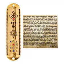 Mezuzah Mezuzá Judaica 12 Tribos De Israel + Klaf Oração