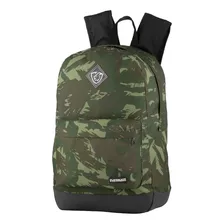 Mochila School Camuflada Verde Multifuncional Passeio Cor Verde-musgo Desenho Do Tecido Camuflado