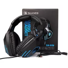 Audifonos Gamer Sades Sa-819 - Residentgame Color Negro