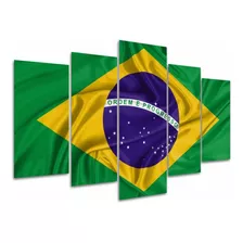Quadro Bandeira Brasil Sala Quarto Escritorio Top