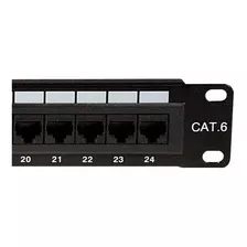 Patch Panel 24 Puertos Nexxt Cat6 Con Jacks Certificado Rack